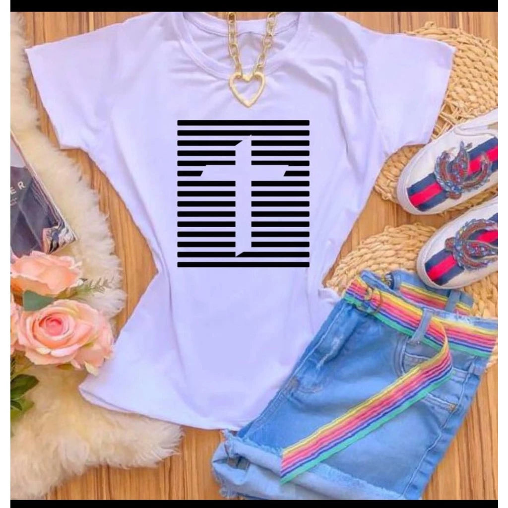 Camiseta T-shirt BLUSA FEMININA Moda Evangelica Varios Modelos