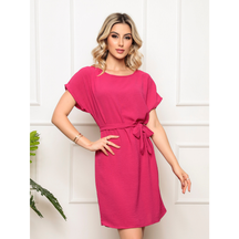 Vestido confortável solto / Feminino de Poliéster /Leve /Dia das Mães