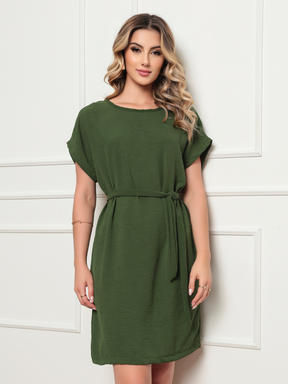 Vestido confortável solto / Feminino de Poliéster /Leve /Dia das Mães