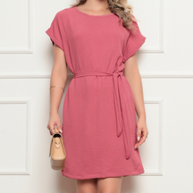 Vestido confortável solto / Feminino de Poliéster /Leve /Dia das Mães