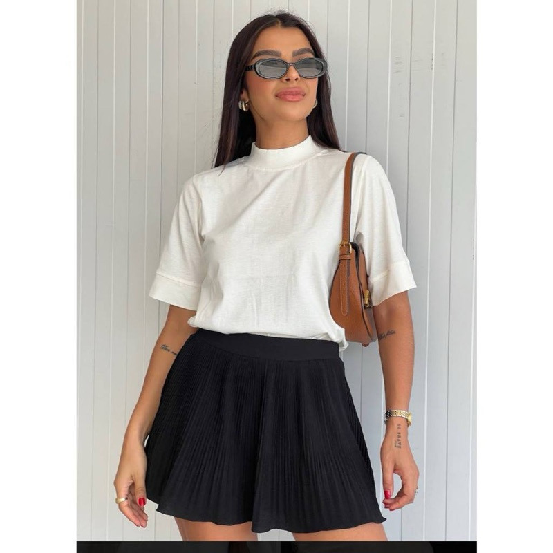 Blusa feminina t-shirts algodão básica moda feminina evangélica modelos plus size