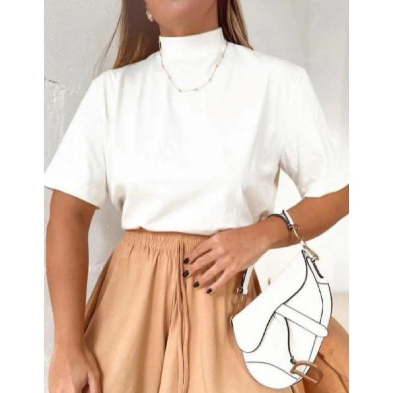 Blusa feminina t-shirts algodão básica moda feminina evangélica modelos plus size