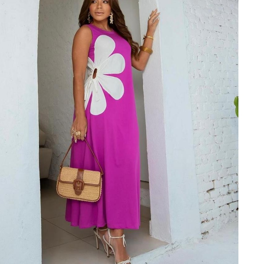 Vestido Mid Estilo verao