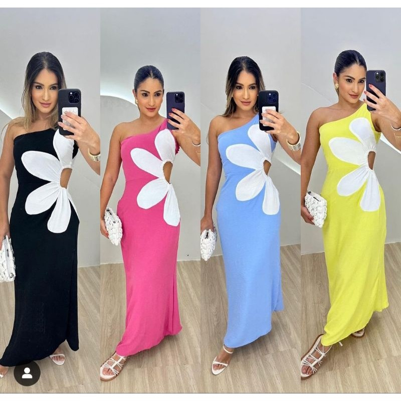 Vestido Mid Estilo verao