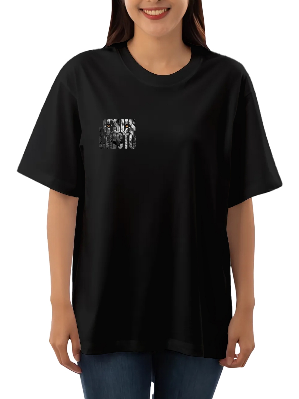 Camiseta Religiosa Feminina Leão de Judá Jesus Cristo 100% Algodão Moda Evangélica - PP ao G1