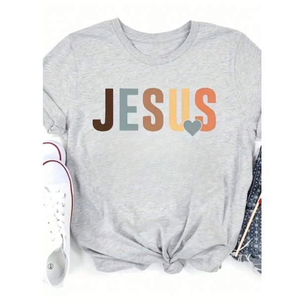 Camiseta Feminina JESUS Gospel Estilosa e Confortável
