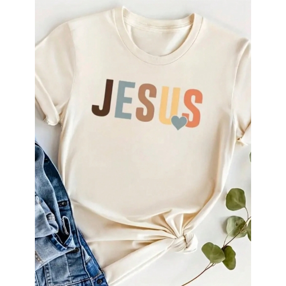 Camiseta Feminina JESUS Gospel Estilosa e Confortável