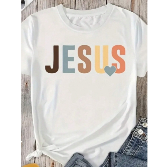 Camiseta Feminina JESUS Gospel Estilosa e Confortável