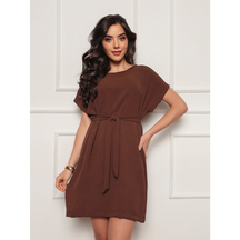 Vestido confortável solto / Feminino de Poliéster /Leve /Dia das Mães