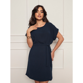 Vestido confortável solto / Feminino de Poliéster /Leve /Dia das Mães