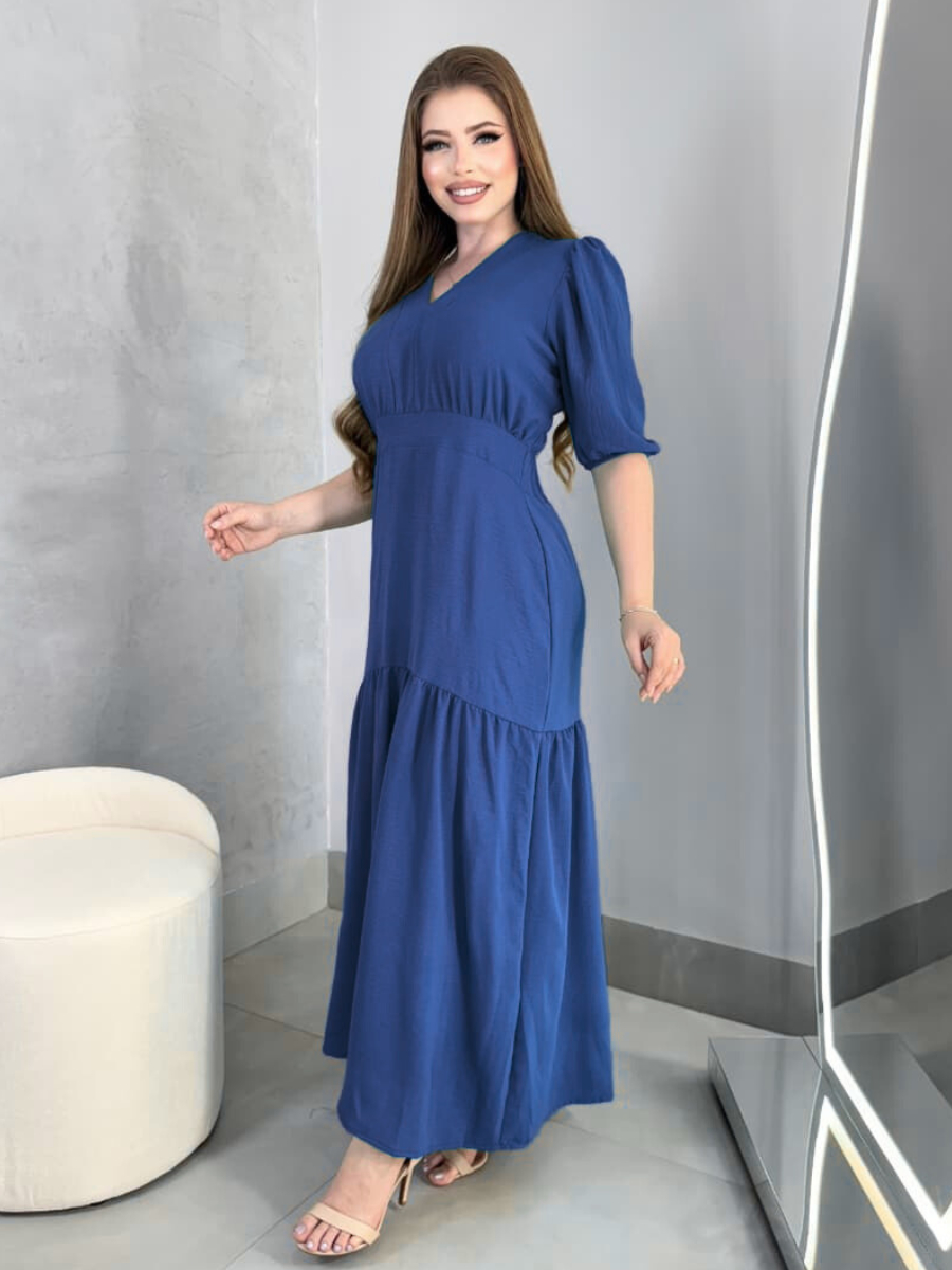 Vestido Longo Liso Duna Evangelico