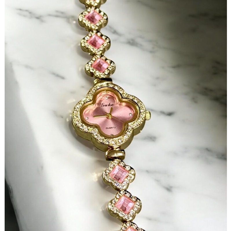 Relógio feminino Verde Diamante FLOR