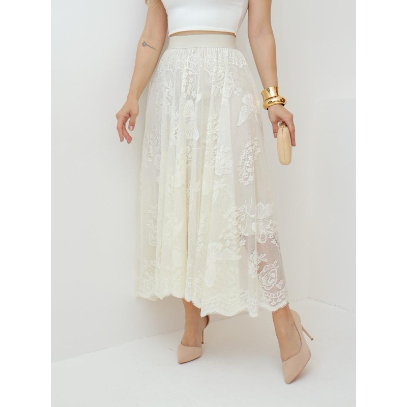Saia feminina renda com forrado modas K529/555