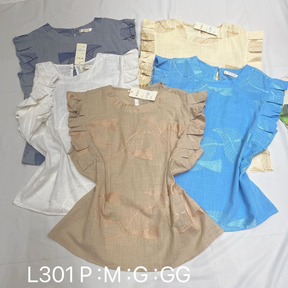 Blusa feminina com desenho portados modas L302/301