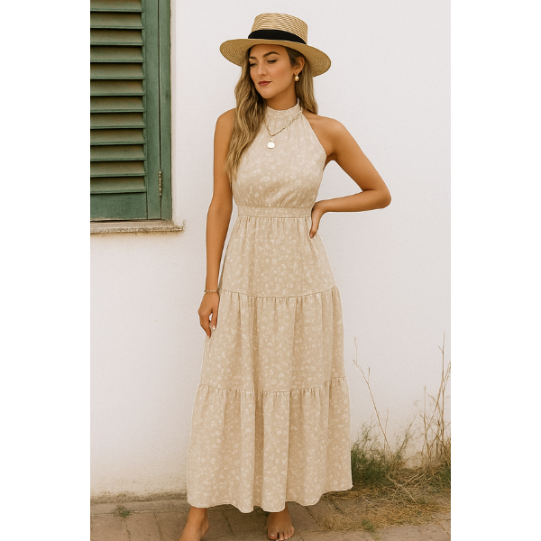 Vestido Longo Feminino Estampa Floral