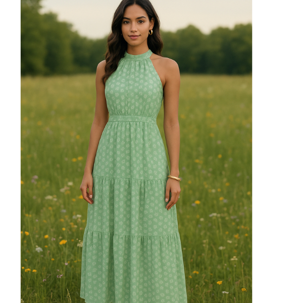 Vestido Longo Feminino Estampa Floral