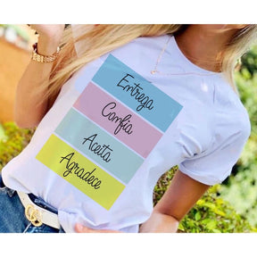 Camiseta T-shirt BLUSA FEMININA Moda Evangelica Varios Modelos