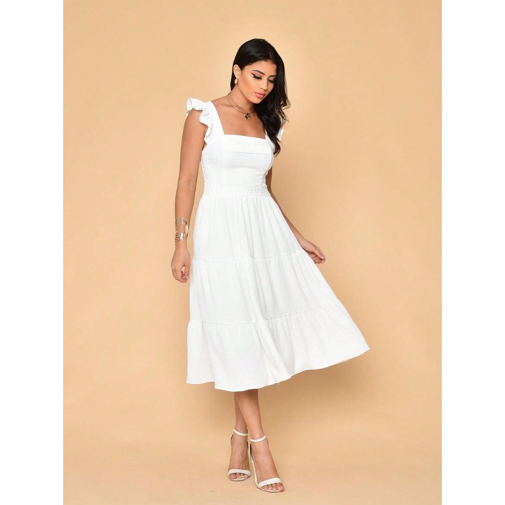 Vestido midi luxo verao