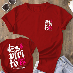 Camiseta Cristã Blusa Feminina Espirito Santo a Casa é Sua Evangelica