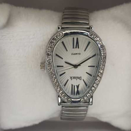 Relógio Feminino Elegante com Pulseira Elástica  Com Strass