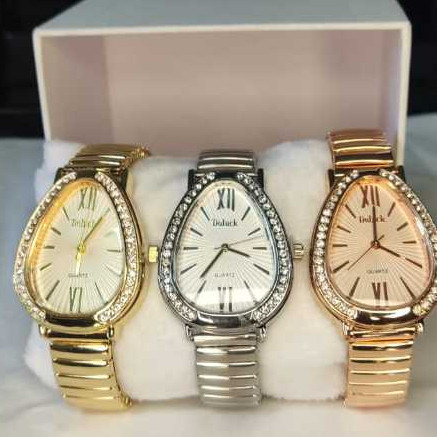 Relógio Feminino Elegante com Pulseira Elástica  Com Strass